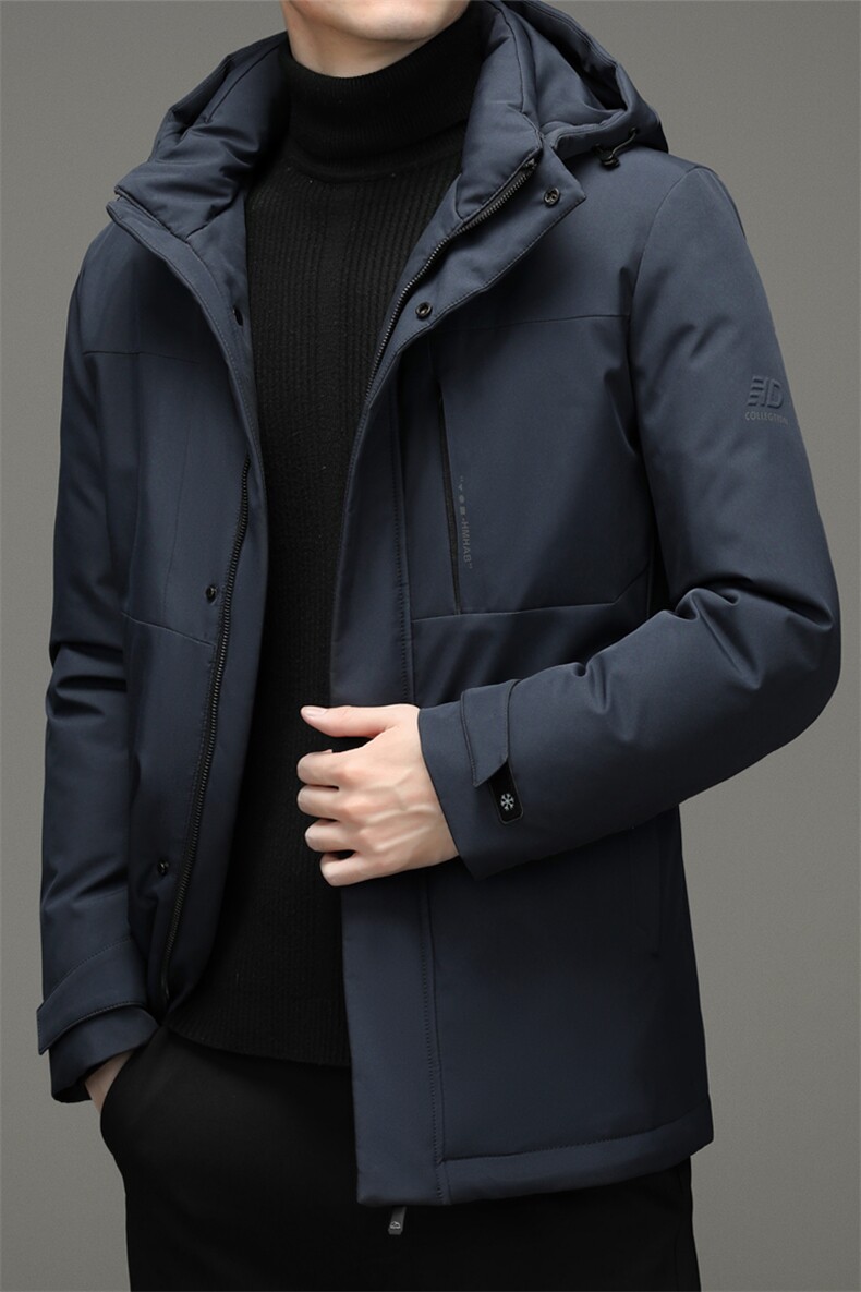 冬季新款羽绒服男士连帽可脱卸宽松休闲简约百搭外套ZG2926-P300，男装羽绒服，电商B212（原钱塘6029）