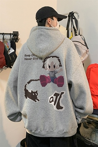 ！连帽圆领卫衣男装港风帽衫男 LM160-P35图片