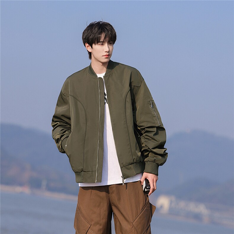 港风美式MA1解构设计飞行夹克男：聚酯纤维JK77988P85控138,男装夹克,星座226-1