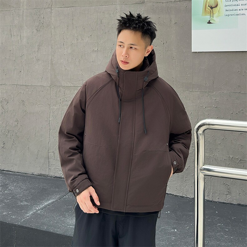 2025标90白鸭绒羽绒服连帽大码外套379-p330，男装羽绒服，星座223（原229-2）