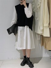 马甲?连衣裙两件套，女装马甲，驿谷