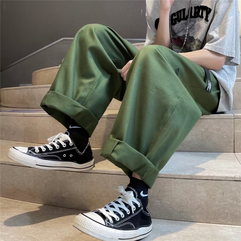 男秋季新款港风纯棉工装休闲裤K2963P36图片