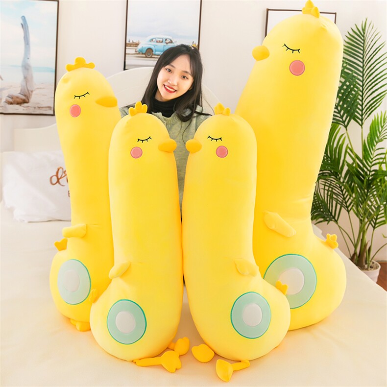 小黄鸡抱枕，乐迪毛绒玩具