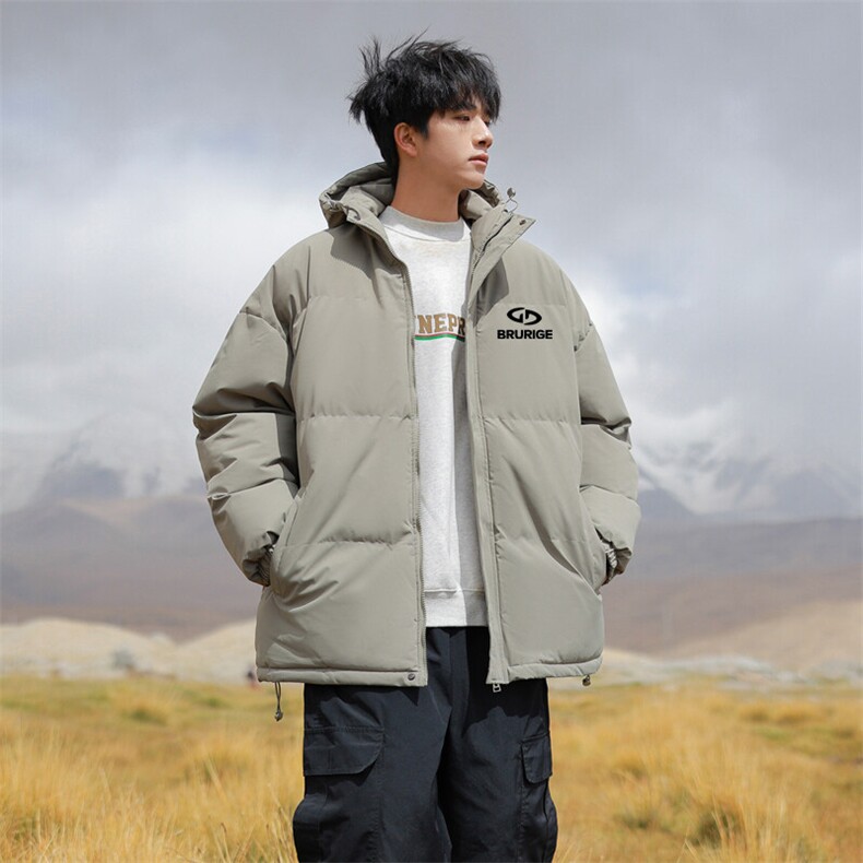 现货抖音得物可供视频三防加厚羽绒连帽棉衣外套面包棉服85538,男装棉衣,电商A486