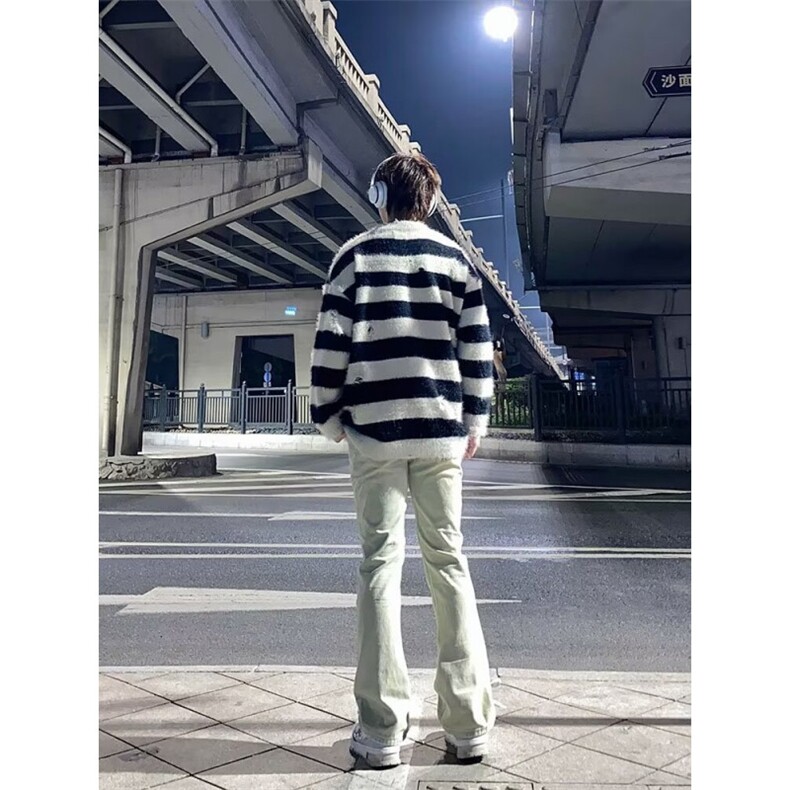 2024美式微喇牛仔裤男款春季长裤潮ZN1107P42,男装牛仔裤,星座1116-2