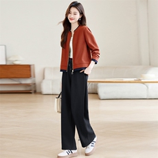 桔色+黑裤