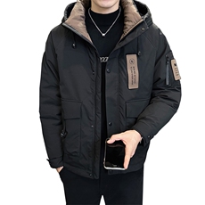 羽绒服男冬季2026年新款潮牌冲锋衣工装帅气加厚高端连帽外套，男装羽绒服，钱塘6003（原4033）