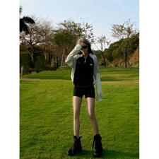 档口现货。T恤男女长袖宽松百搭拼色卫衣ST739-P43，男装T恤，星座412-1