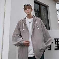 DJ22-P33男夏季新款防晒衣宽松连帽潮流百搭透气轻薄时尚休闲韩版，男装防晒衣，星座603-2