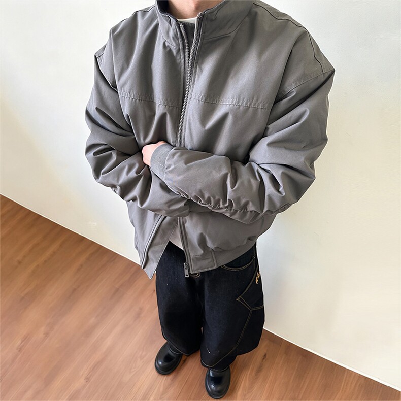 首单15W件  立领飞行员棉服夹棉短款棉衣男 5D4084-TP59不图片