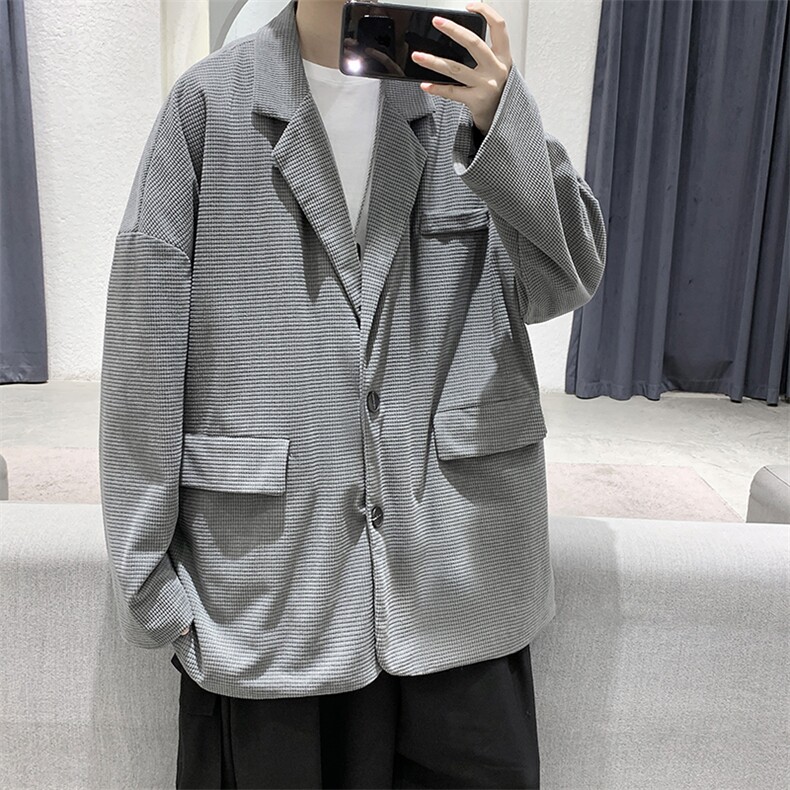 现货港风宽松小西装男西服外套KD401-P55,男装西服套装,电商D312-1
