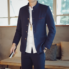 中山装西服套装男唐装西装两件套风外套A334-TZ107-P150，男装民族服装，电商B339(原A334）