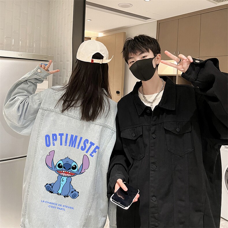 牛仔夹克男大码牛仔外套男茄克NJ77220-P60加绒款-P75,男装夹克,电商A040