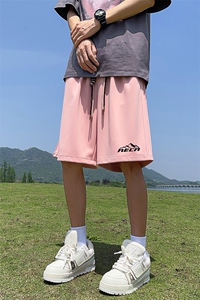 抖音直播得物品质运动男五分中裤休闲短裤K303P35控48图片