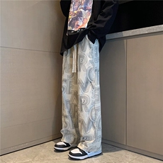 218-1-P45-A2048新款时尚休闲潮男百搭加绒裤，男装休闲裤，四季星座218-1