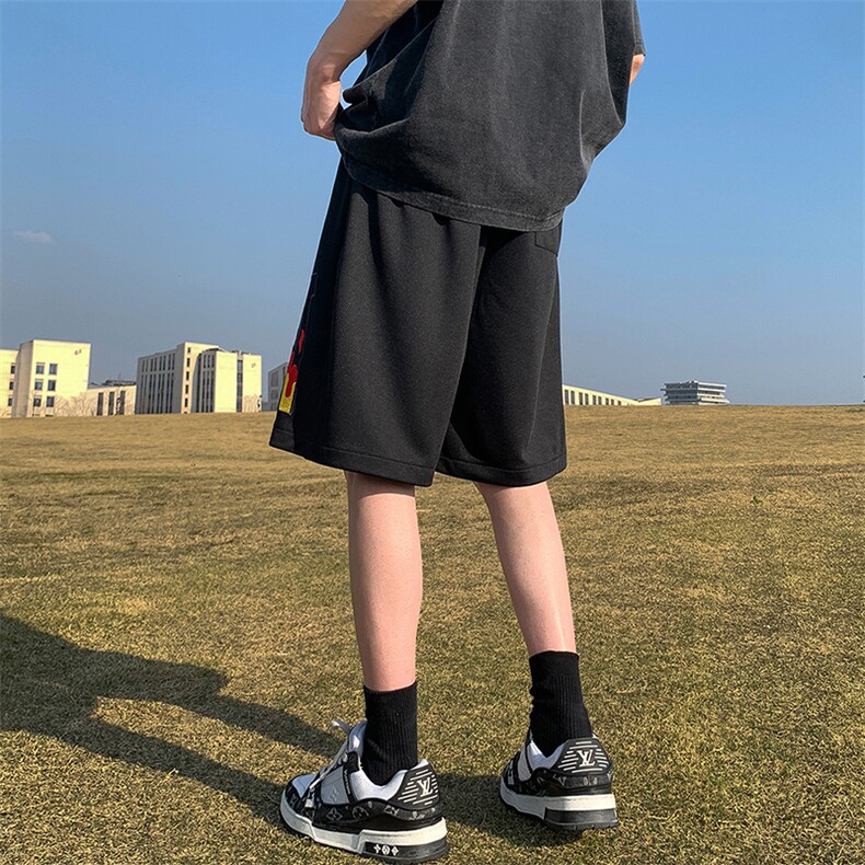 2024夏季新款外景大码vibe刺绣网眼篮球短裤M-5XHK23188-特P35,男装牛仔裤,电商A022