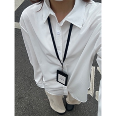 四季薄款冰丝长袖衬衫男简约纯色垂感休闲长袖痞帅衬衣CS031-P28，男装衬衫，星座301C-5