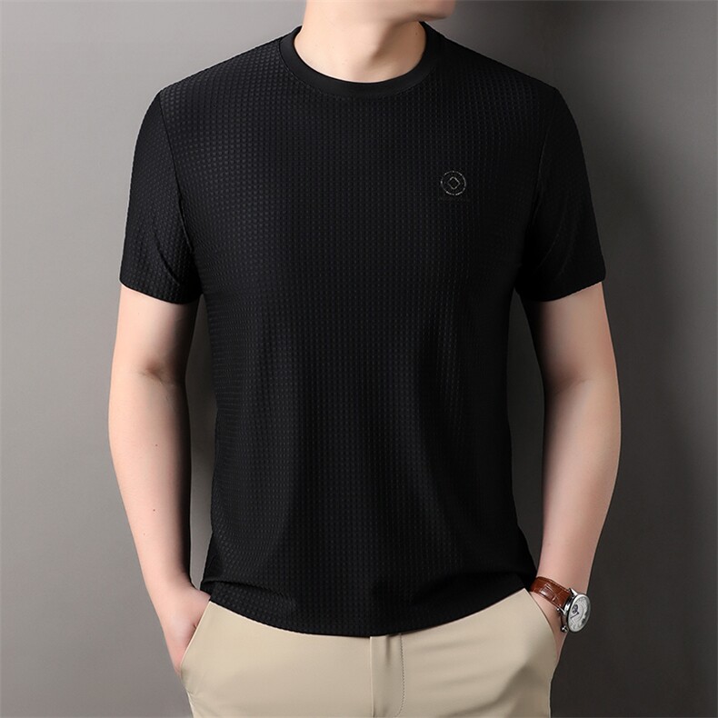 夏季清凉透气休闲时尚圆领男短袖夏季青年百搭T恤上衣HP2846-P55,男装T恤,星座1105-3