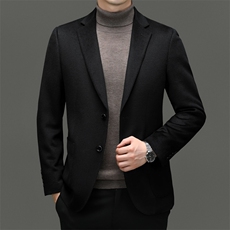 CK6667钱塘2020-2商务休闲百搭冬季厚款中年男士毛呢外套P350，男装毛呢大衣，钱塘207-2