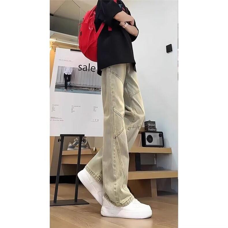 美式牛仔裤嘻哈ins潮高街潮流痞帅情侣长裤KZ20K7054--TP45,男装牛仔裤,电商A247C