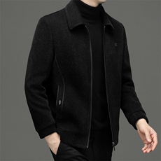 BEN8893钱塘2020-2中年男士商务休闲冬季厚款简约翻领夹克P180，男装夹克，钱塘207-2