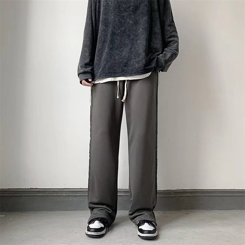 男春秋季高街中性风开叉裤K101P30,男装休闲裤,星座1116-2