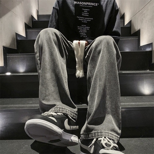 牛仔裤男休闲宽松直筒牛仔裤313A-1-NZ025-P55 控68图片