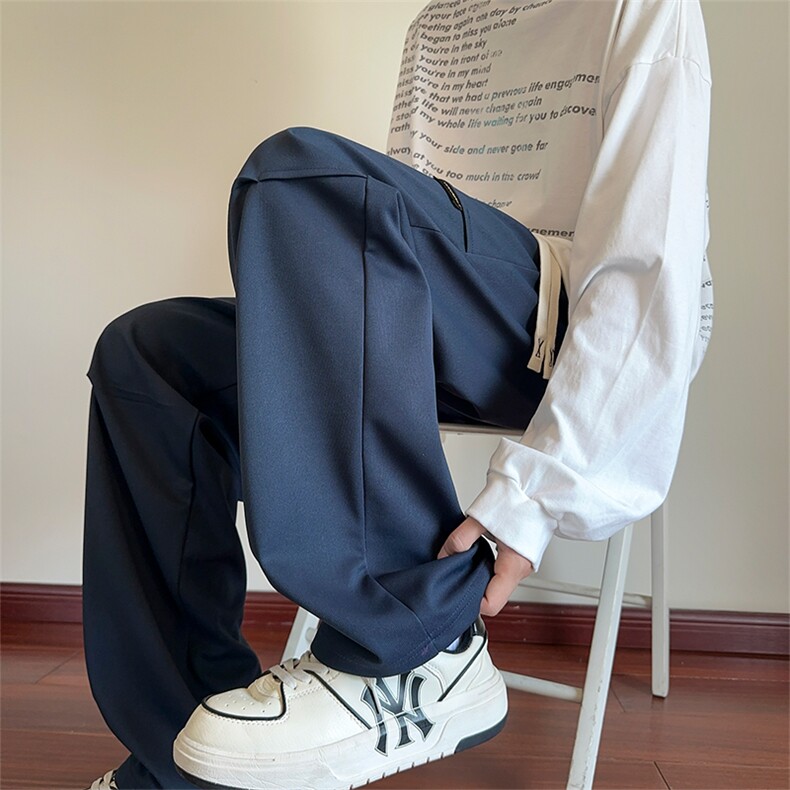 秋冬季美式高街vibe褶皱工装男潮牌休闲裤子XZ301b-2-CK716P28图片