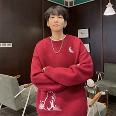 高质量！秋冬季半高领毛衣男士加绒加厚线衣针织衫男DMY545-特P38，男装针织衫/毛衣，电商B371
