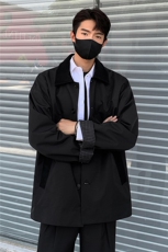 秋冬新款短款风衣精致韩风拼接大衣外套GS60020，男装风衣，星座1206（原A206）