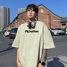 量大优供视频重磅麂皮绒短袖T恤男JPDX194-特P19，男装T恤，电商B367