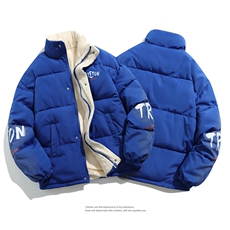 新款棉衣女加绒立领印花棉服外套面包服棉袄3350-P80控118，男装棉衣，星座207