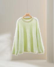 2025秋冬百搭时尚简约圆领长袖宽松羊绒衫,女装羊绒衫,伊纯羊绒,清河羊绒市场 2025秋冬百搭时尚简约圆领长袖宽松羊绒衫,女装羊绒衫,伊纯羊绒,清河羊绒市场