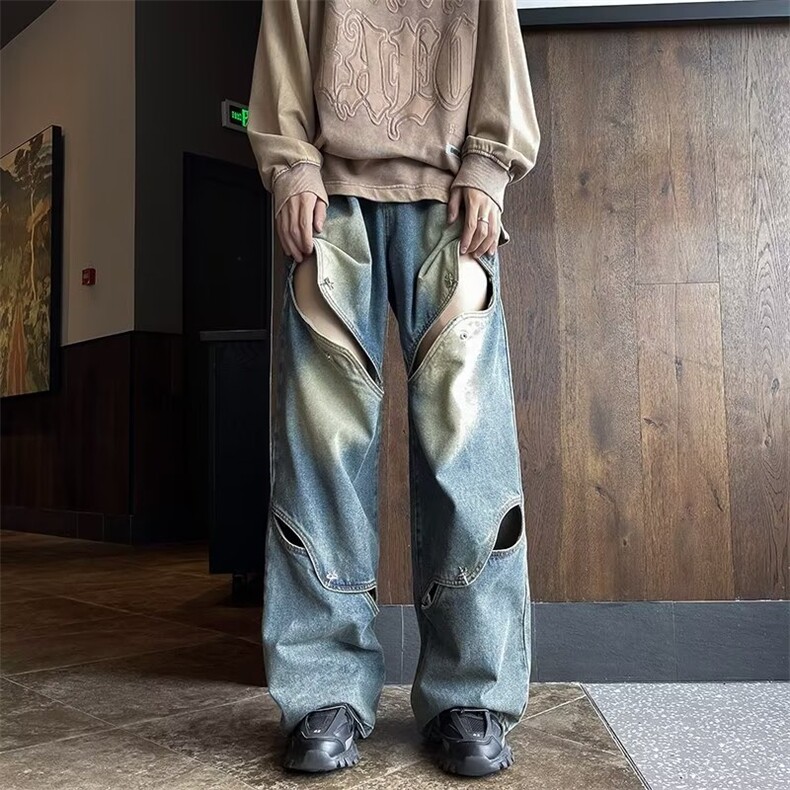美式牛仔裤男款秋季水洗长裤潮C987P53,男装牛仔裤,星座1116-2