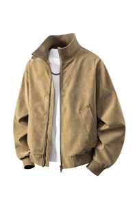 2026春季新款得物品质休闲皮夹克飞行服皮衣男防外套26183-60图片