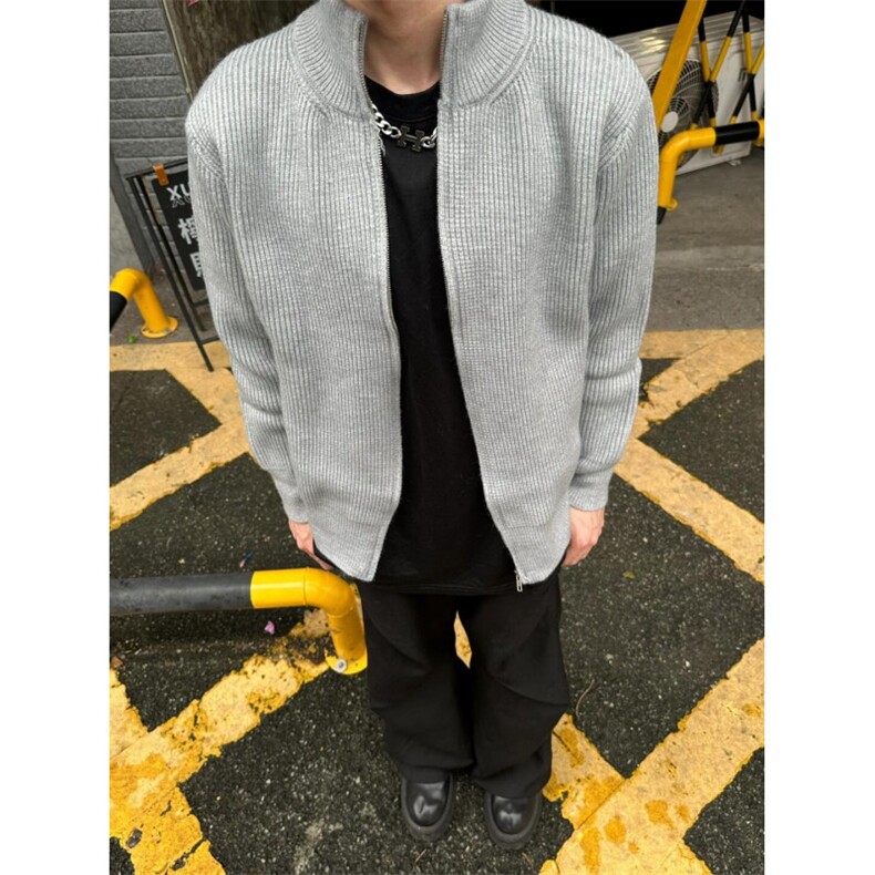 【有货】M5653HH-特P55 cleanfit拉链开衫毛衣外套男款针织衫图片