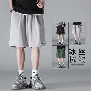 运动短裤夏季速干冰丝运动五分裤跑步训练透气男裤  DK506-特批17图片
