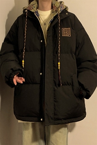 冬季潮风假两件外套男新款美式棉衣XZ102B-1-M9903P125图片