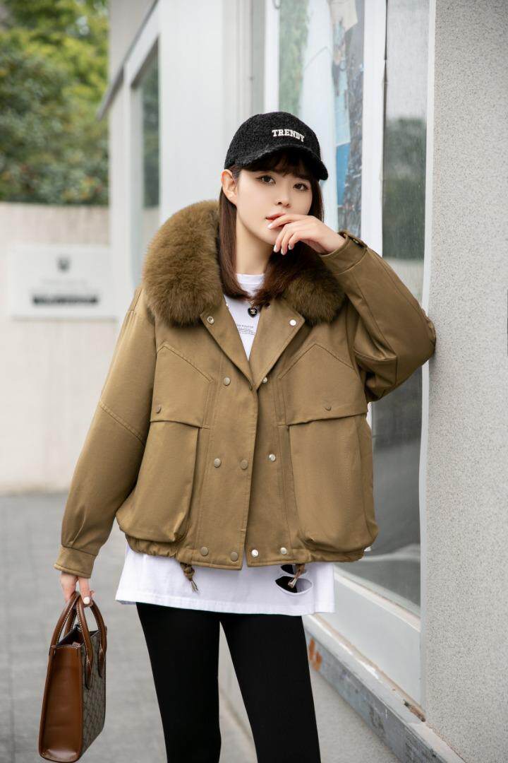 高大上大毛领派克服，其它，湘怡服饰