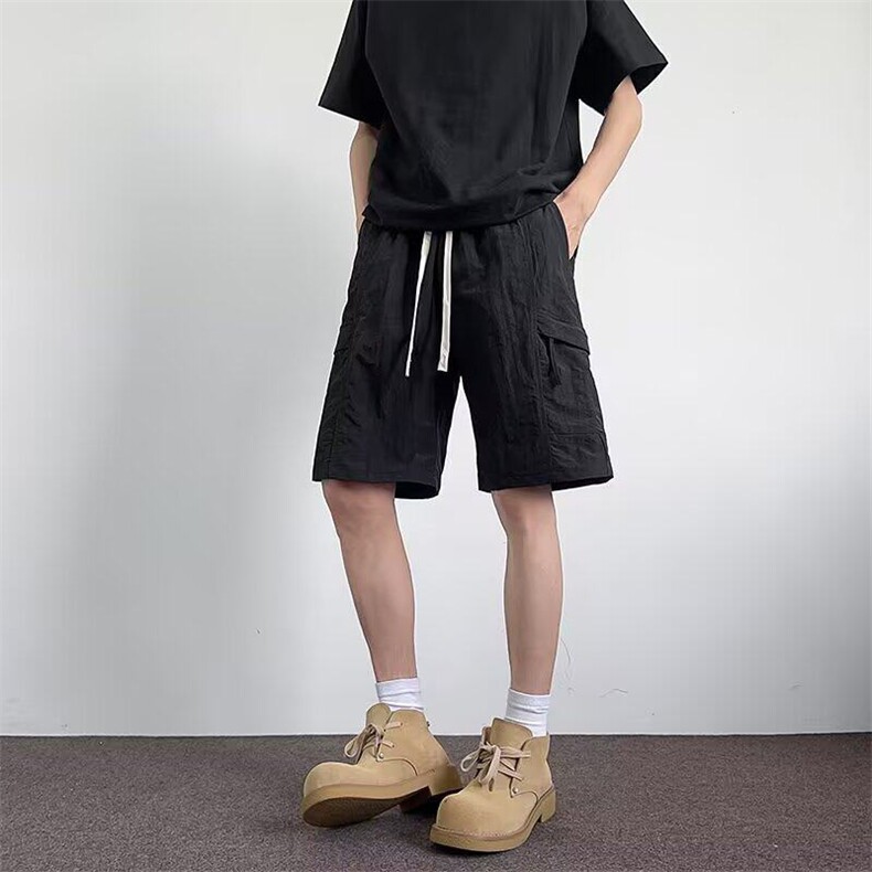 休闲短裤男士韩版潮流高街帅气百搭2025夏季ins五分裤K6310-P30,男装休闲裤,星座412-2