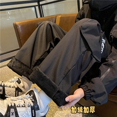冬季新款机能防水加绒冲锋裤宽松休闲裤B315-K23523JR-p60控78，男装休闲裤，电商B315