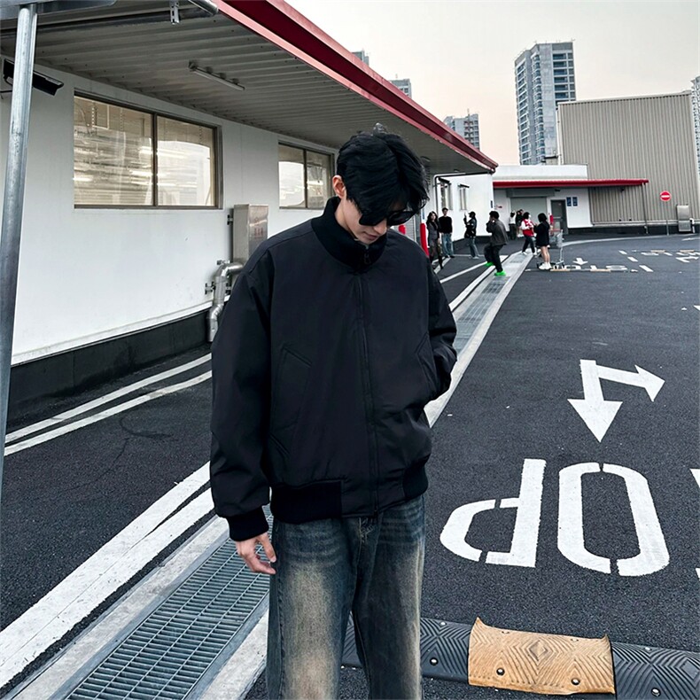 [网图]夹棉加厚棉衣飞行员夹克短款立领外套男5D1199-TP48不,男装夹克,电商A102