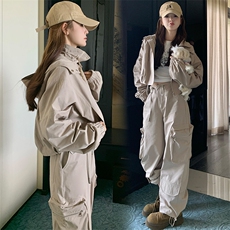 cleanfit可爱女孩爱户外/防晒冲锋衣短裤吊带，女装短外套，纯色衣恋