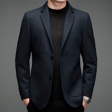 D-A8115冬季男士新款毛呢西服大衣羊毛外套呢子西装P280，男装毛呢大衣，电商B360