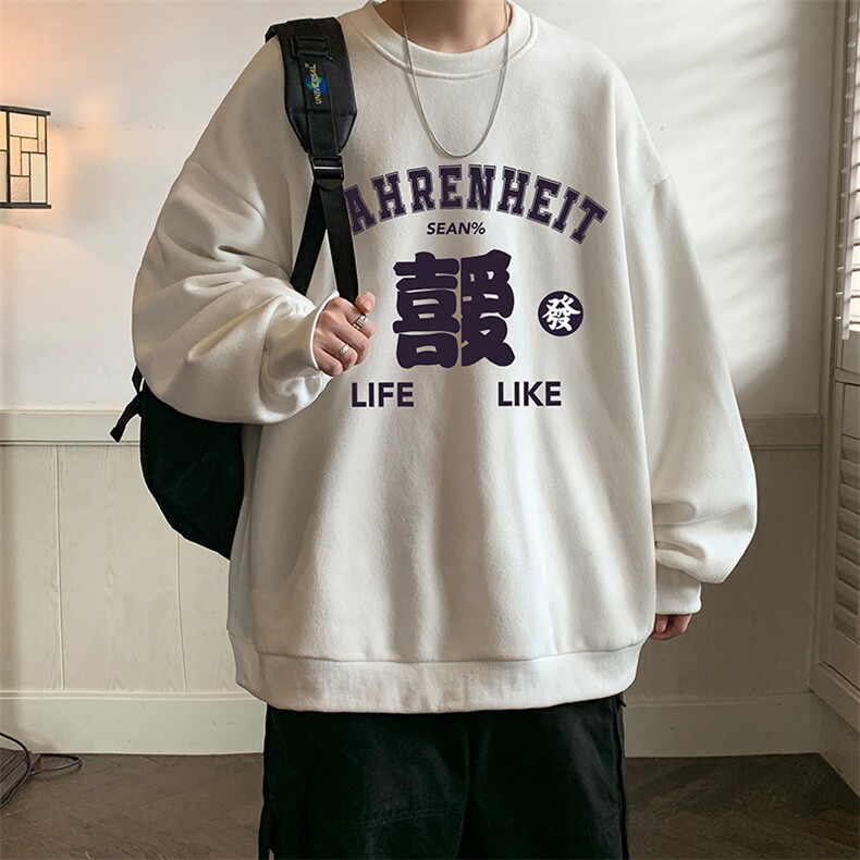 圆领卫衣男大码加厚加绒长袖t恤男S6256-P28 加绒款-P33图片