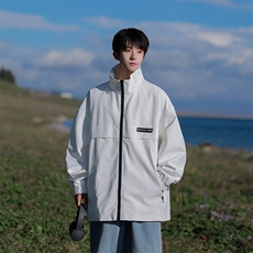 815A-MJ78622-58特秋冬贴标立领服外套夹克潮牌冲锋衣服男，男装夹克，星座815A
