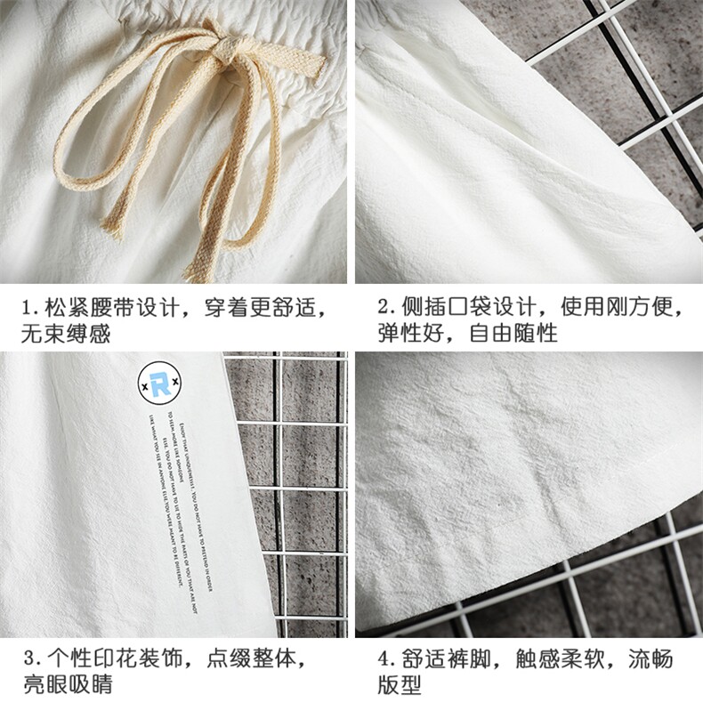 YD33168-P25亚麻短裤男大码棉麻五分裤男中裤沙滩裤网格挂拍,男装休闲裤,电商A040A