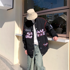 2025美式潮牌字母印花牛仔外套复古宽松百搭潮流男夹克JK979-P88，男装夹克，星座1103-3