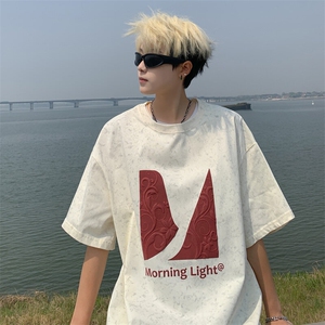 ！夏季立体发泡印花男士小碎花短袖T恤潮牌半袖T2532特P28图片