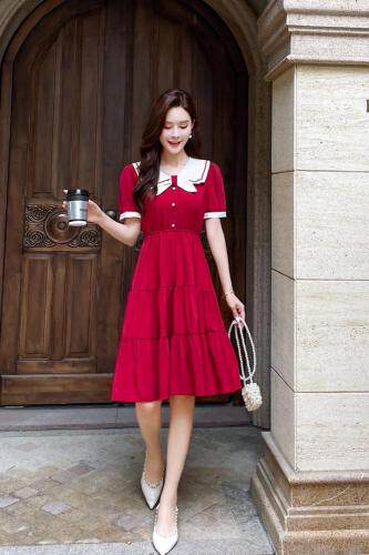 不挑人收腰连衣裙，女装连衣裙，百变诱惑